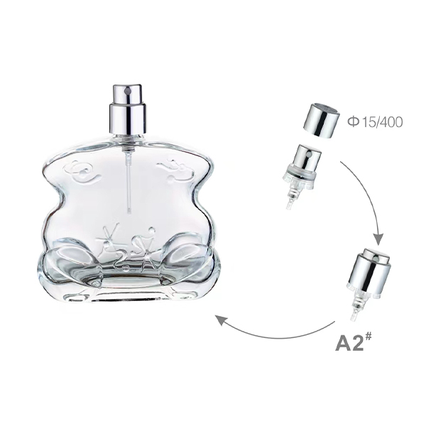 15mm プラスチック製簡単香水圧着ポンプ